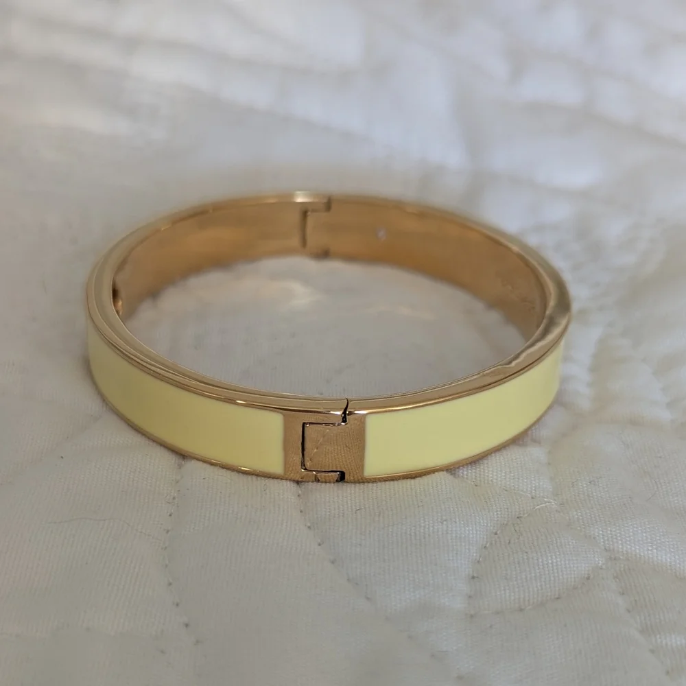 Kate Spade Yellow Enamel Bangle Bracelet - Picture 4 of 5